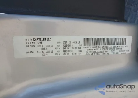 2008 Dodge Dakota Sxt/Bighorn/Lonestar z USA, uszkodzony, nr VIN 1D7HW38K78S636915